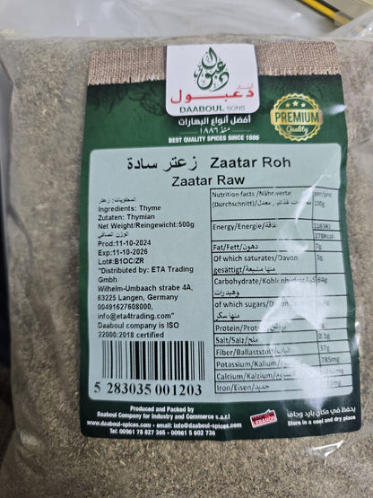 Zaatar Raw Ground - (10*500gr)